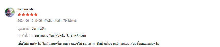 รีวิวจากลูกค้า